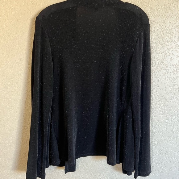 LIKE NEW Onyx Nite size medium black/glitter open front cover/ sweater - Picture 4 of 4